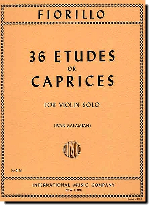 Fiorillo, 36 Etudes or Caprices (Galamian)