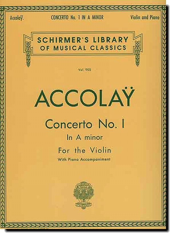 Accolay Concerto No. 1 in A minor for violin