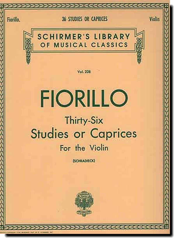 Fiorillo, Thirty-Six Studies or Caprices