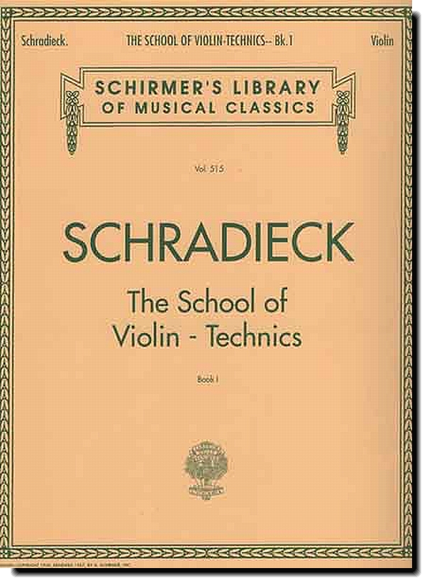 Schradieck, The School of Violin Techniques 1