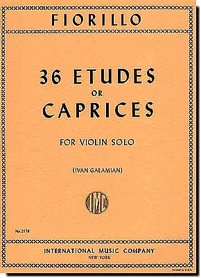 Fiorillo, 36 Etudes or Caprices (Galamian)