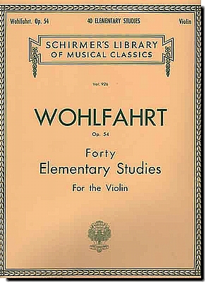 Wohlfahrt, Forty Elementary Studies Op 54